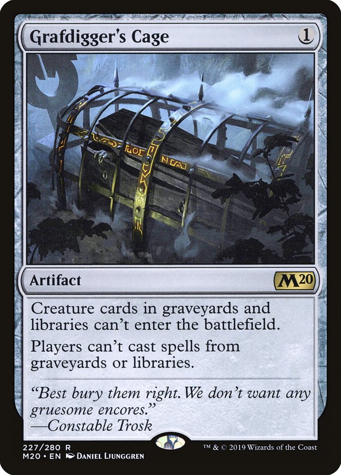 Grafdigger's Cage [Core Set 2020] [Foil]