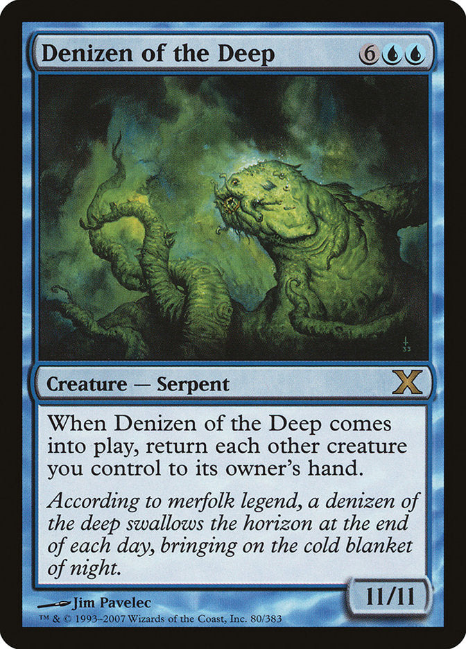 Denizen of the Deep [Tenth Edition] [Foil]