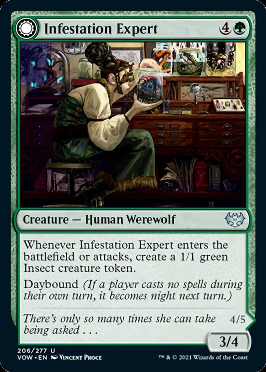 Infestation Expert // Infested Werewolf [Innistrad: Crimson Vow] [Foil]