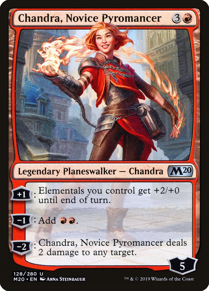 Chandra, Novice Pyromancer [Core Set 2020] [Foil]