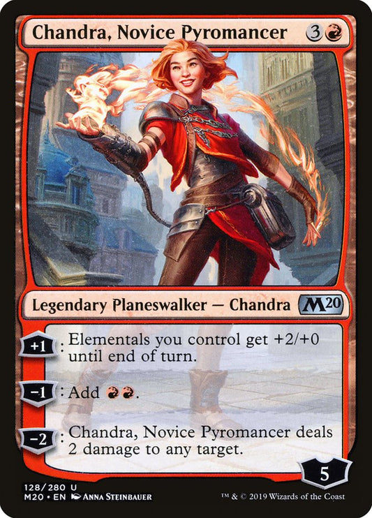 Chandra, Novice Pyromancer [Core Set 2020] [Foil]