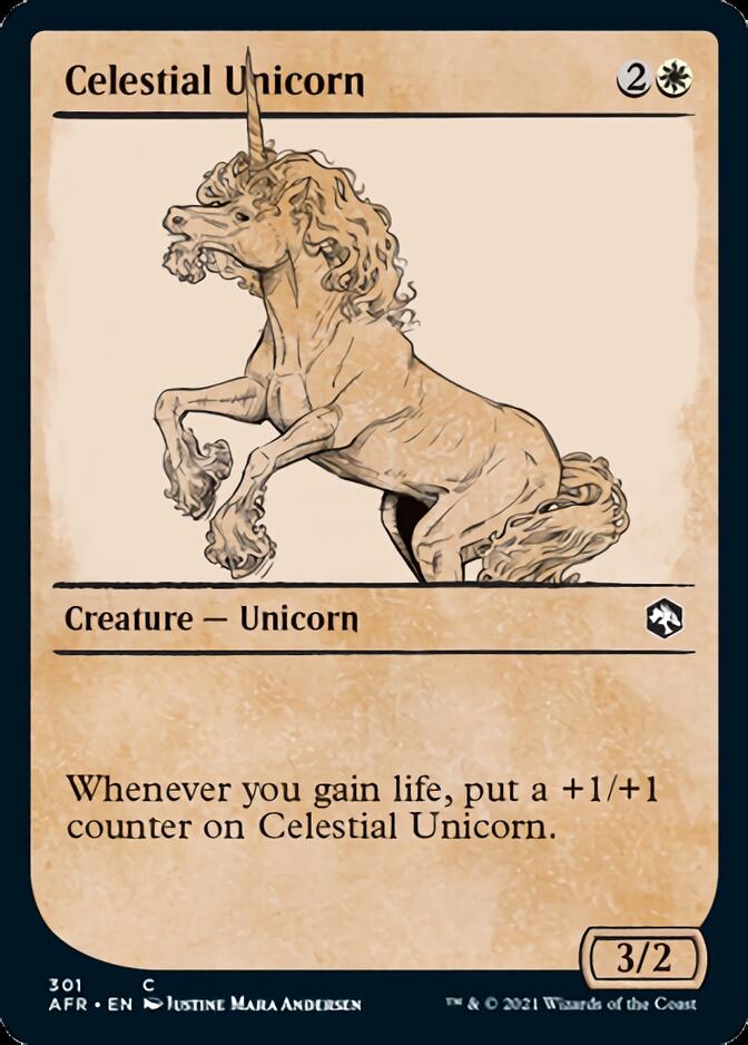 Celestial Unicorn (Showcase) [Dungeons & Dragons: Adventures in the Forgotten Realms] [Foil]