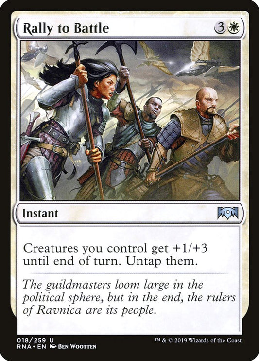 Rally to Battle [Ravnica Allegiance] [Foil]