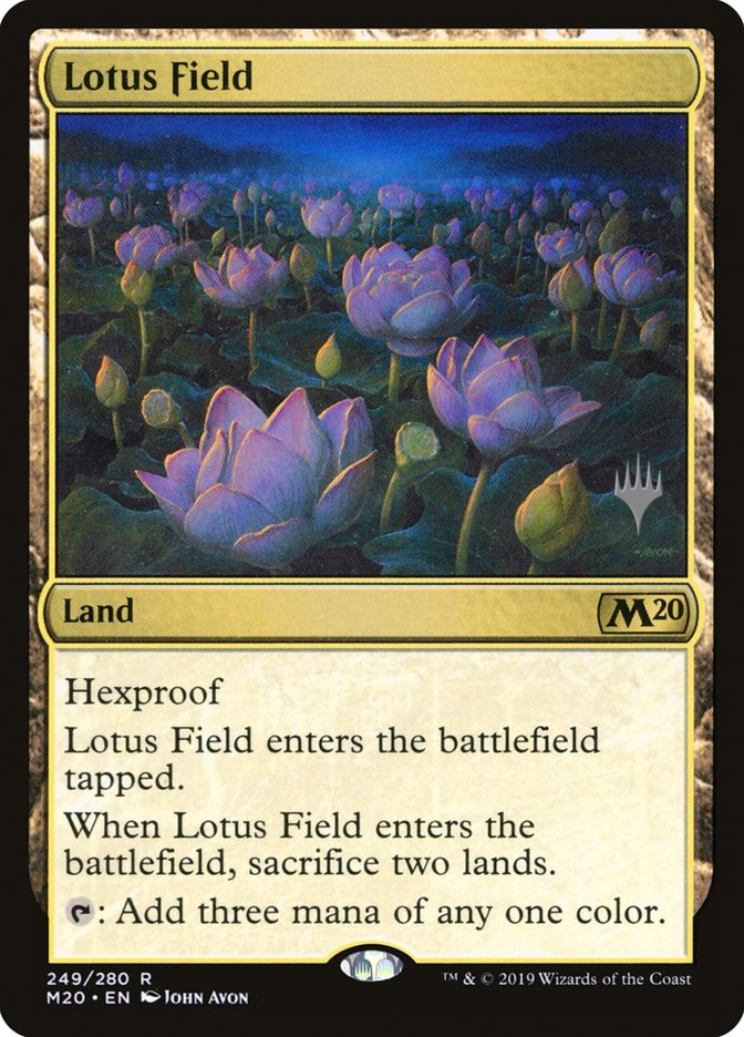 Lotus Field (Promo Pack) [Core Set 2020 Promos] [Foil]