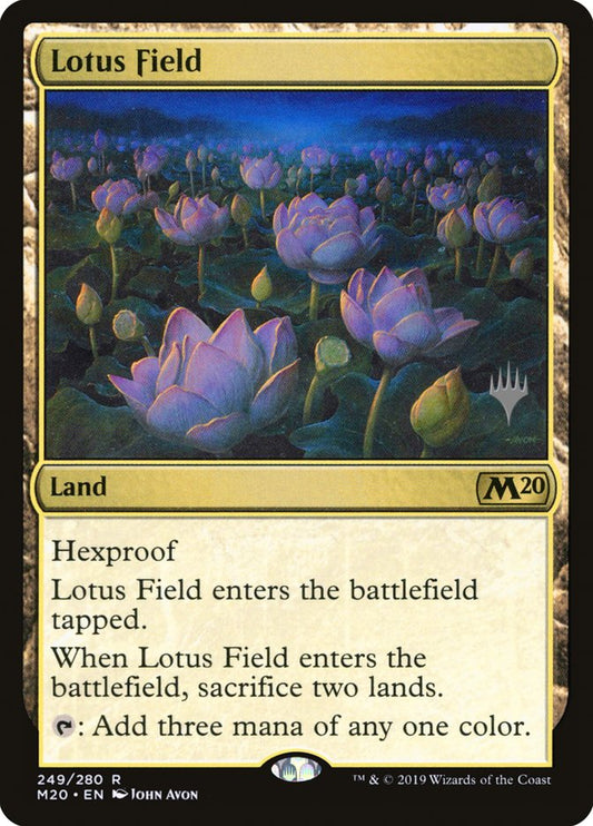 Lotus Field (Promo Pack) [Core Set 2020 Promos] [Foil]