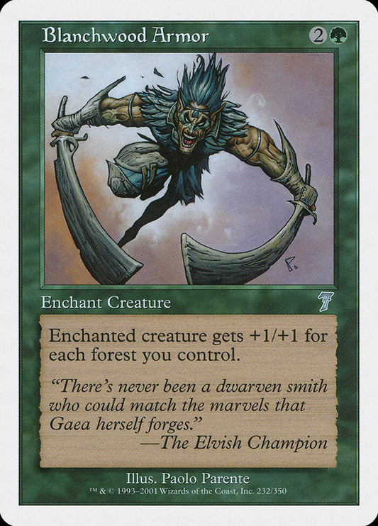 Blanchwood Armor [Seventh Edition] [Foil]