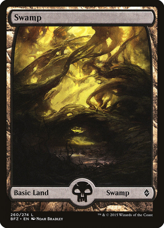 Swamp (260) (Full Art) [Battle for Zendikar] [Foil]