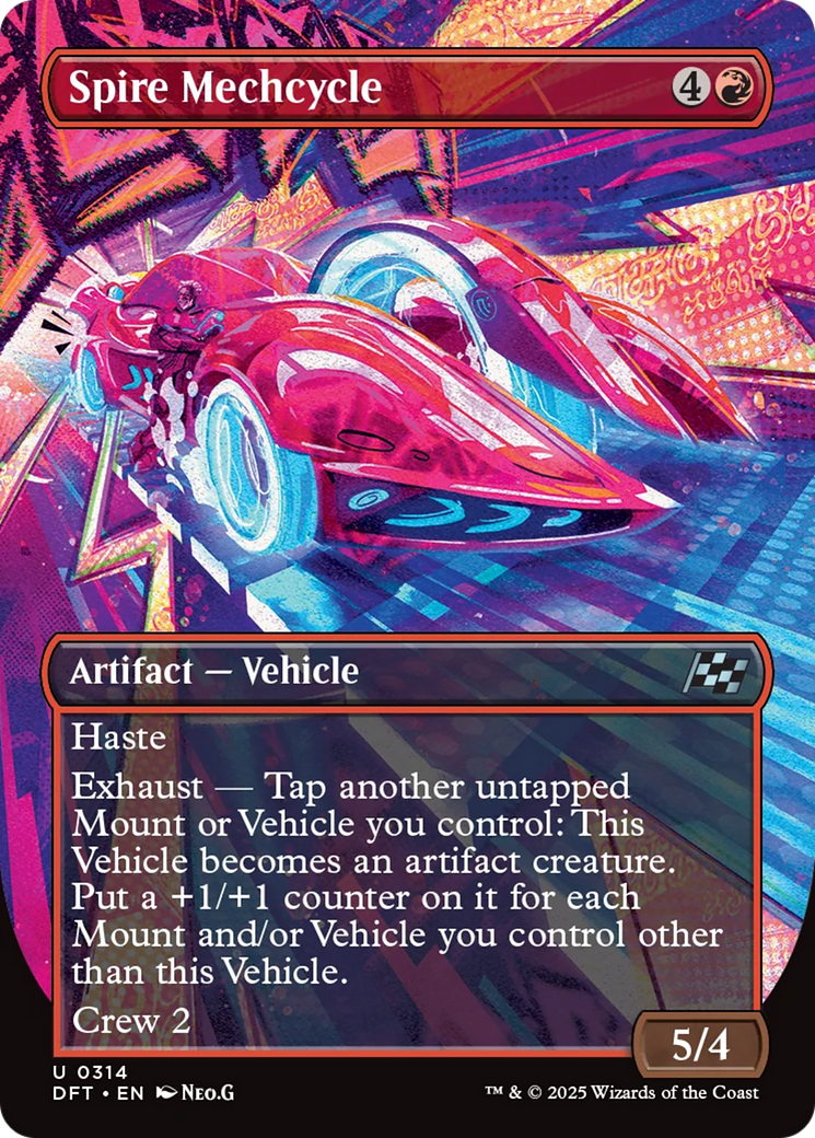 Spire Mechcycle (Borderless) [Aetherdrift] [Foil]