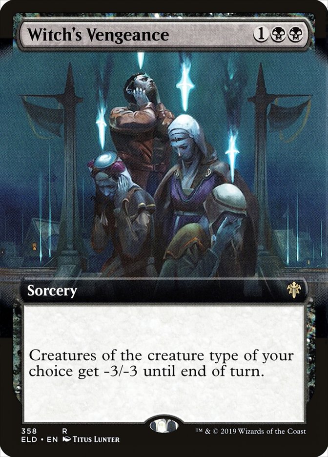 Witch's Vengeance (Extended Art) [Throne of Eldraine] [Foil]
