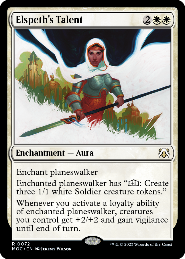 Elspeth's Talent [March of the Machine Commander] [Foil]