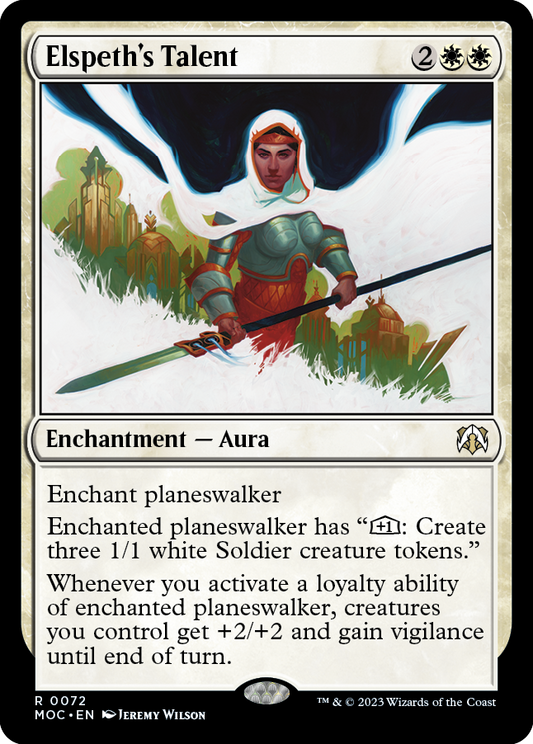 Elspeth's Talent [March of the Machine Commander] [Foil]