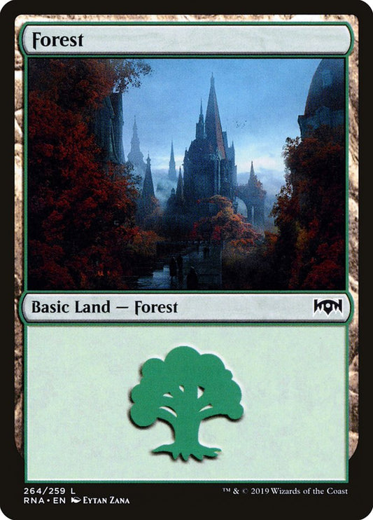 Forest (264) [Ravnica Allegiance] [Foil]