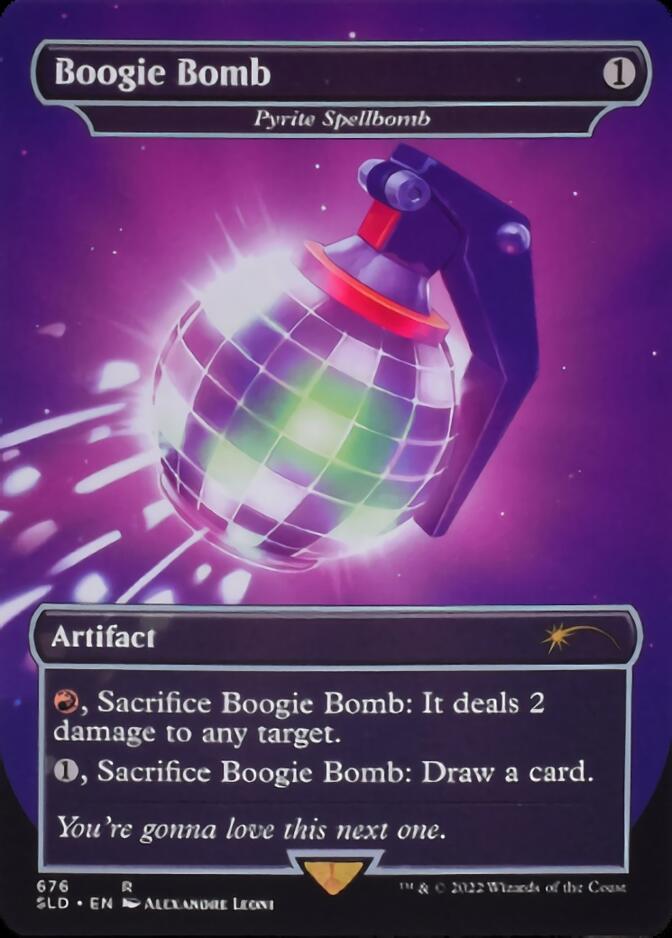 Pyrite Spellbomb - Boogie Bomb (Borderless) [Secret Lair Drop Promos] [Foil]