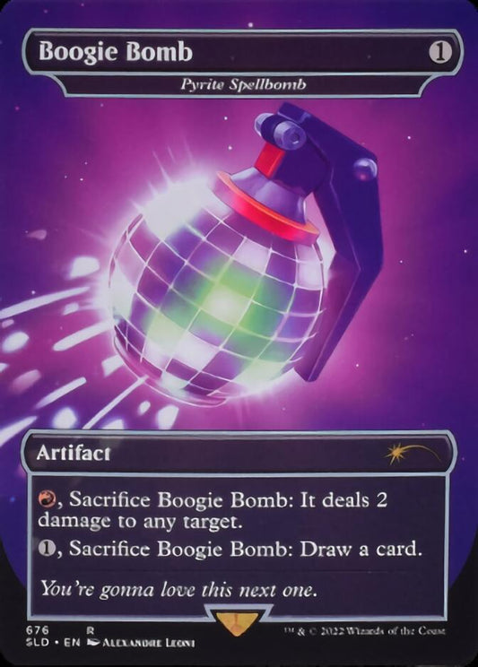 Pyrite Spellbomb - Boogie Bomb (Borderless) [Secret Lair Drop Promos] [Foil]
