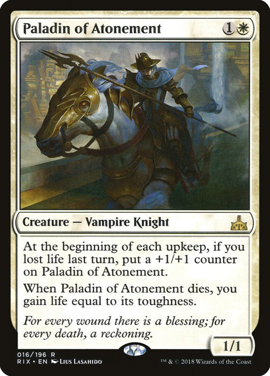 Paladin of Atonement [Rivals of Ixalan] [Foil]