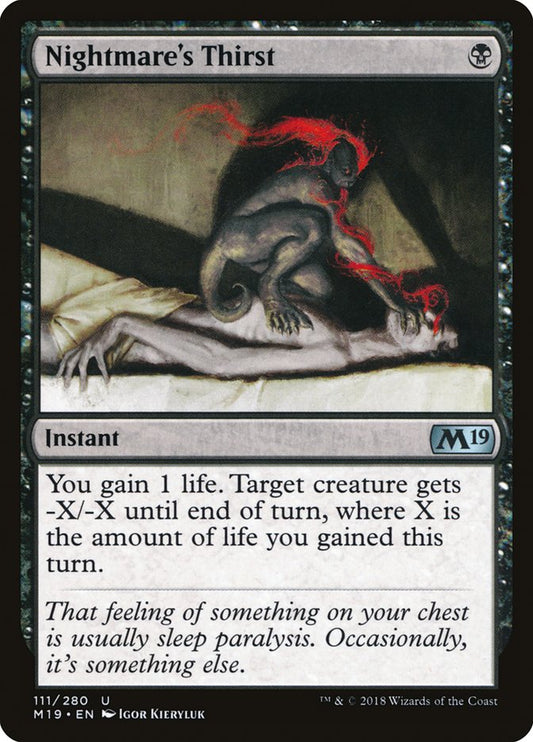 Nightmare's Thirst [Core Set 2019] [Foil]