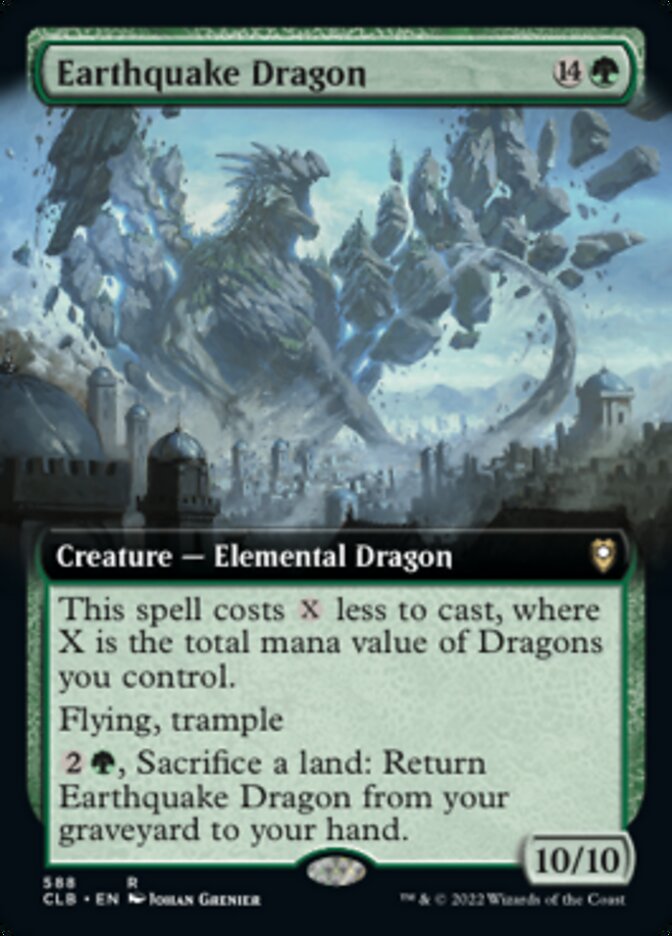 Earthquake Dragon (Extended Art) [Commander Legends: Battle for Baldur's Gate] [Foil]