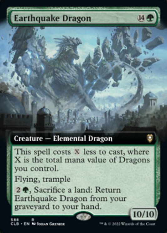 Earthquake Dragon (Extended Art) [Commander Legends: Battle for Baldur's Gate] [Foil]