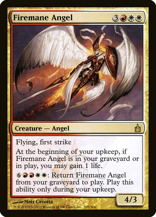 Firemane Angel [Ravnica: City of Guilds] [Foil]