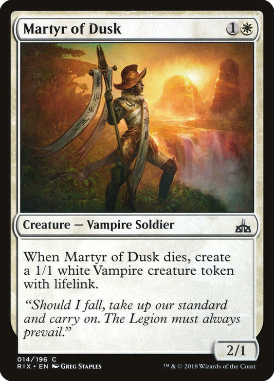 Martyr of Dusk [Rivals of Ixalan] [Foil]