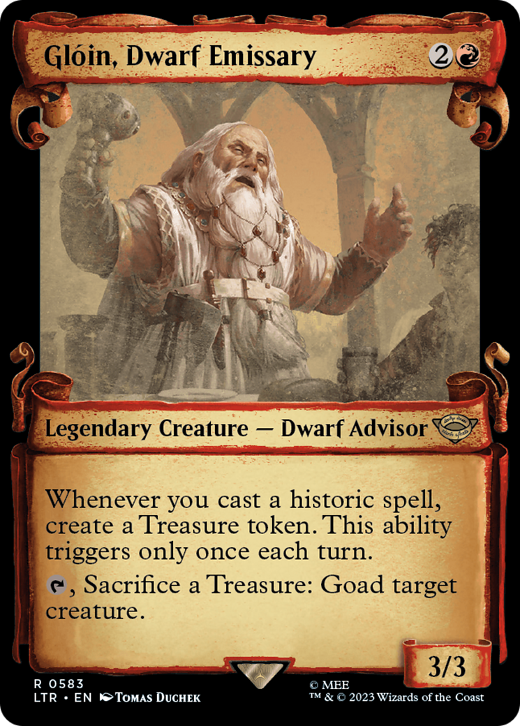 Gloin, Dwarf Emissary [The Lord of the Rings: Tales of Middle-Earth Showcase Scrolls] [Foil]