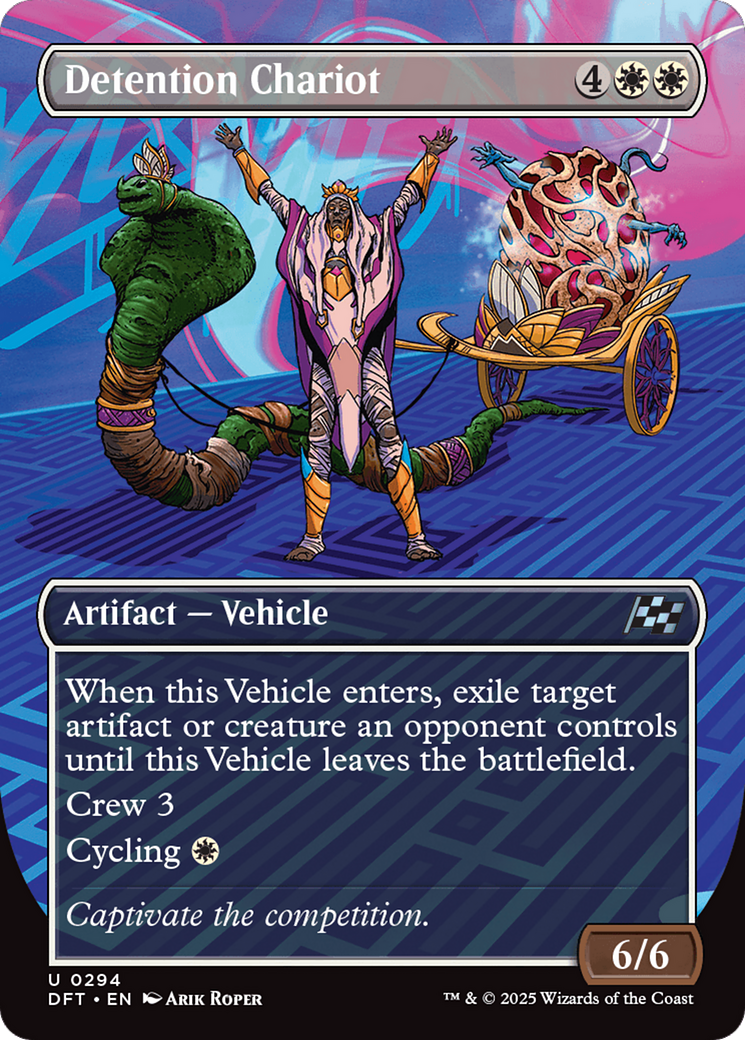 Detention Chariot (Borderless) [Aetherdrift] [Foil]