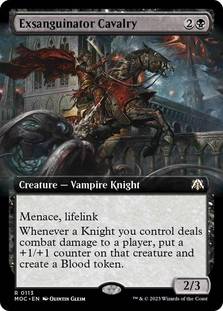 Exsanguinator Cavalry (Extended Art) [March of the Machine Commander] [Foil]