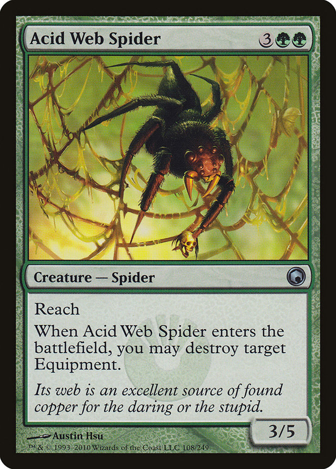 Acid Web Spider [Scars of Mirrodin] [Foil]