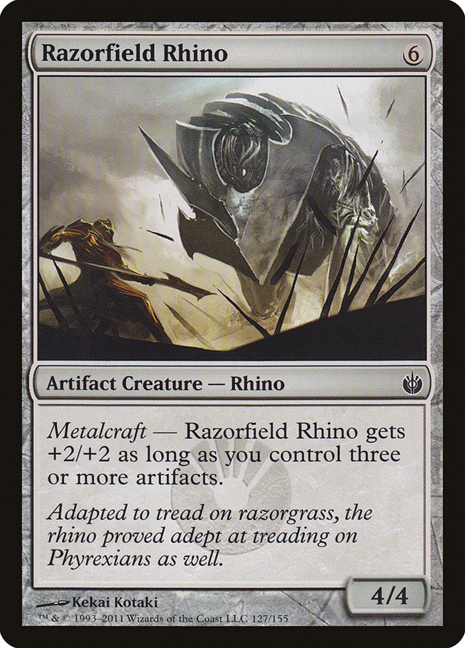 Razorfield Rhino [Mirrodin Besieged] [Foil]