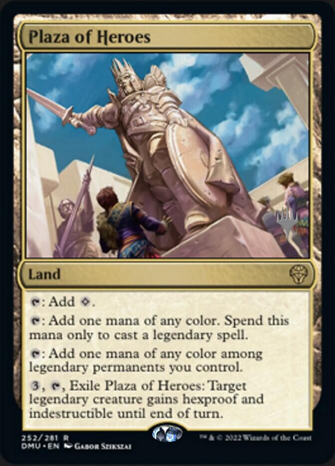 Plaza of Heroes (Promo Pack) [Dominaria United Promos] [Foil]