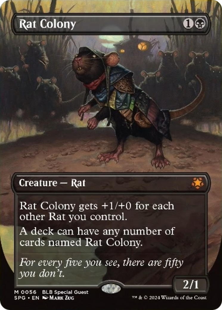 Rat Colony (Borderless) [Bloomburrow Special Guests] [Foil]