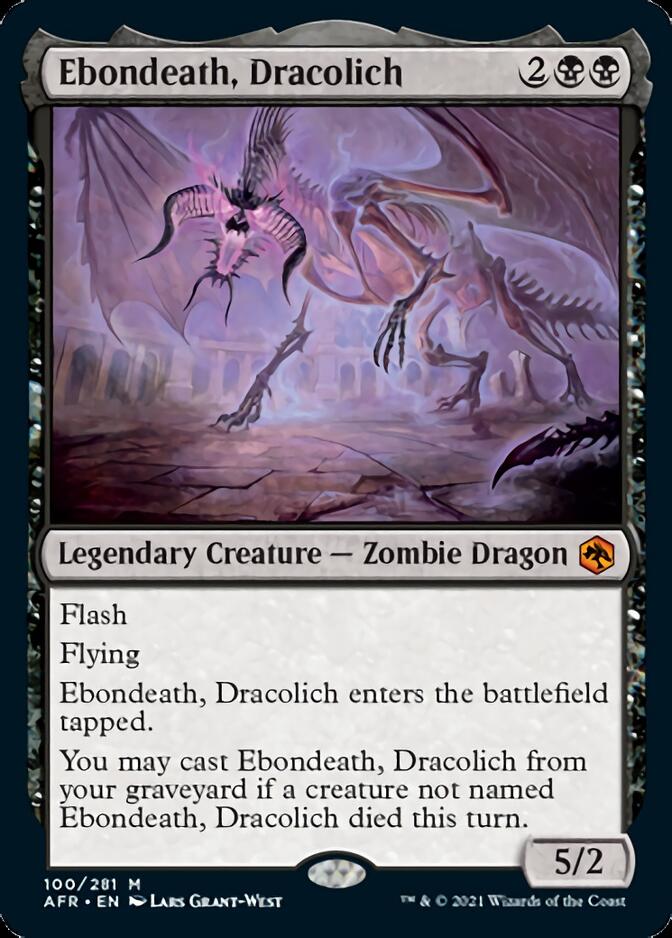 Ebondeath, Dracolich [Dungeons & Dragons: Adventures in the Forgotten Realms] [Foil]