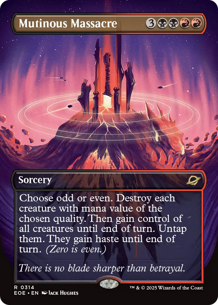 Mutinous Massacre (Borderless) [Edge of Eternities] [Foil]