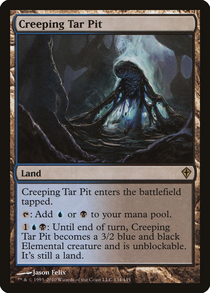 Creeping Tar Pit [Worldwake] [Foil]