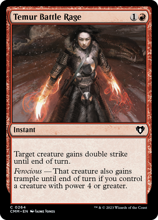 Temur Battle Rage [Commander Masters] [Foil]