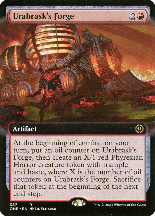 Urabrask's Forge (Extended Art) [Phyrexia: All Will Be One] [Foil]