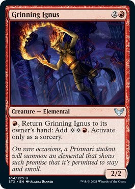 Grinning Ignus [Strixhaven: School of Mages] [Foil]