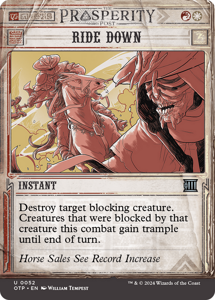 Ride Down [Outlaws of Thunder Junction: Breaking News] [Foil]