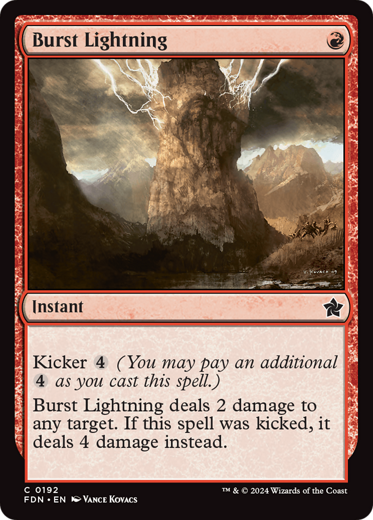 Burst Lightning [Foundations] [Foil]