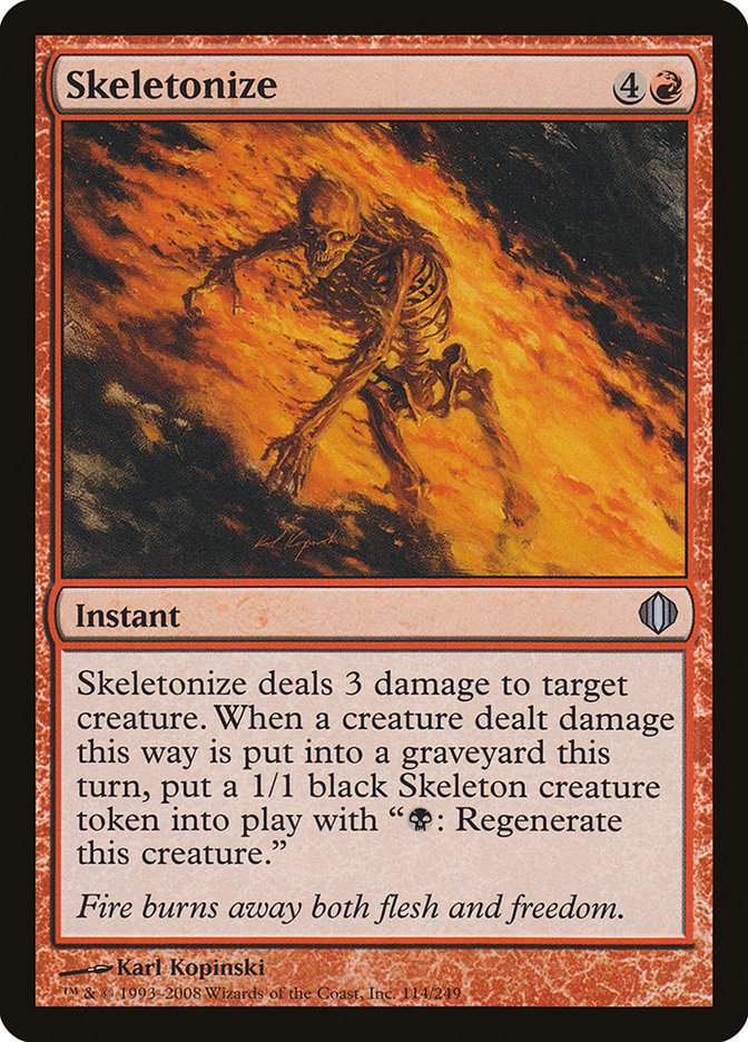 Skeletonize [Shards of Alara] [Foil]