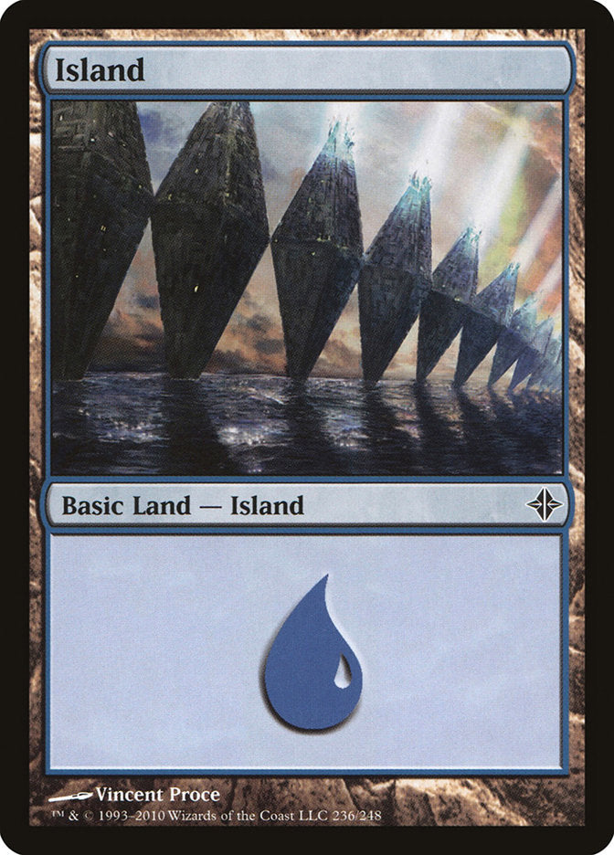 Island (236) [Rise of the Eldrazi] [Foil]