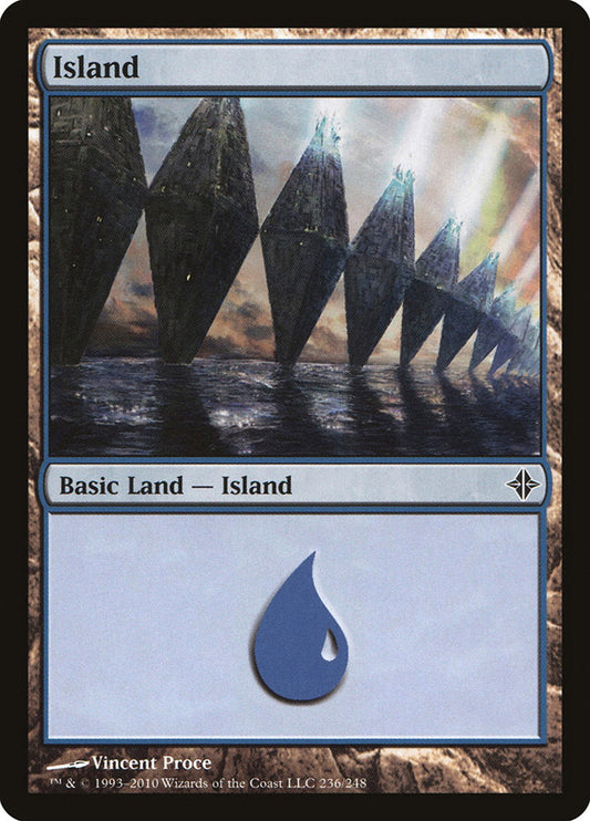 Island (236) [Rise of the Eldrazi] [Foil]