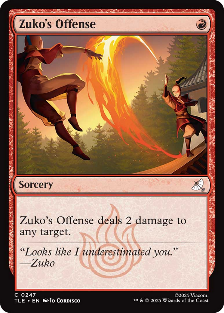 Zuko's Offense [Avatar: The Last Airbender: Eternal-Legal] [Foil]