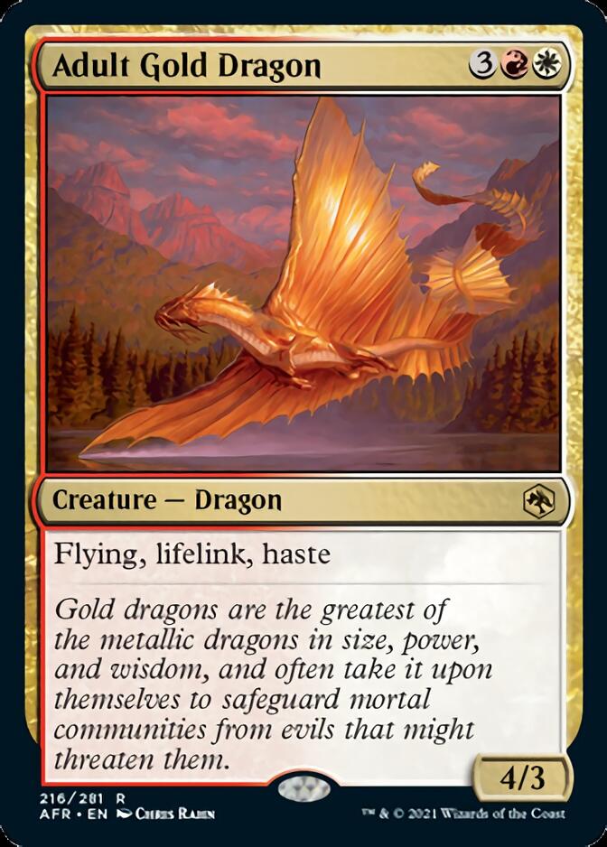Adult Gold Dragon [Dungeons & Dragons: Adventures in the Forgotten Realms] [Foil]