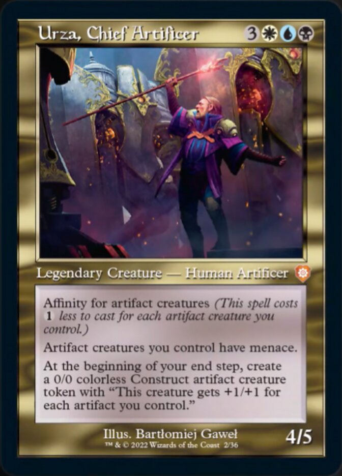 Urza, Chief Artificer (002) (Retro) [The Brothers' War Commander] [Foil]