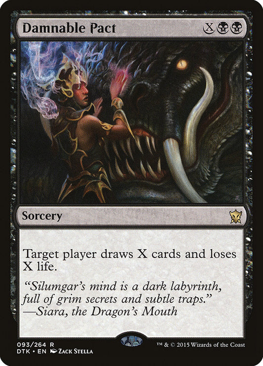 Damnable Pact [Dragons of Tarkir] [Foil]
