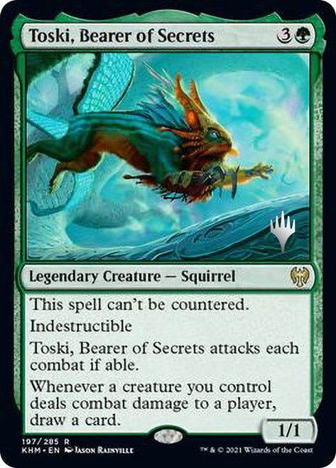 Toski, Bearer of Secrets (Promo Pack) [Kaldheim Promos] [Foil]