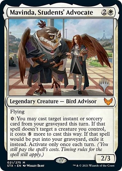 Mavinda, Students' Advocate (Promo Pack) [Strixhaven: School of Mages Promos] [Foil]