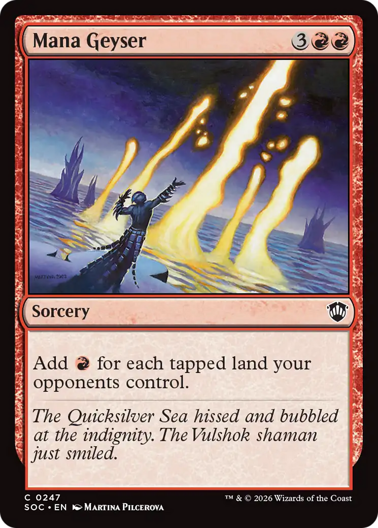 Mana Geyser [Secrets of Strixhaven Commander] [Foil]