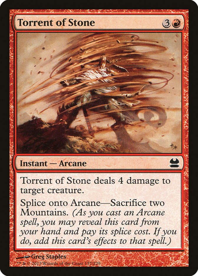 Torrent of Stone [Modern Masters] [Foil]